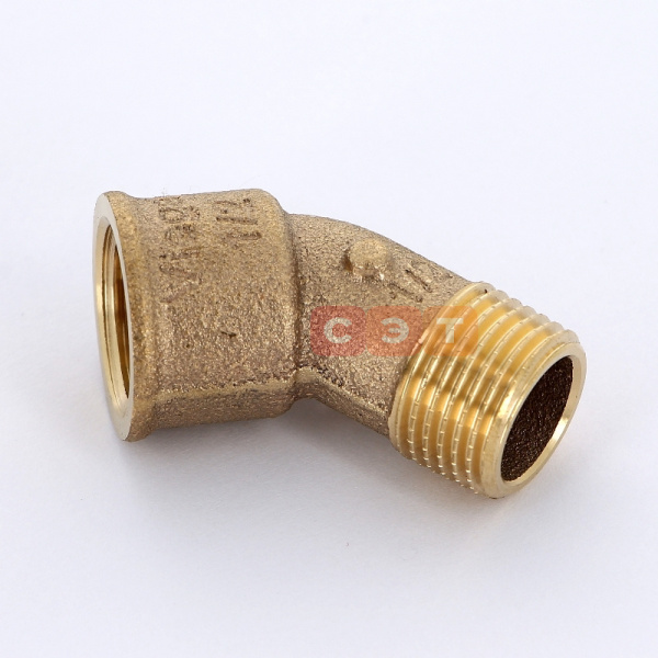 Угол 45* бронзовый ВР-НР  1/2"" (Viega)